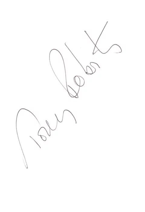 Tony Roberts autograph