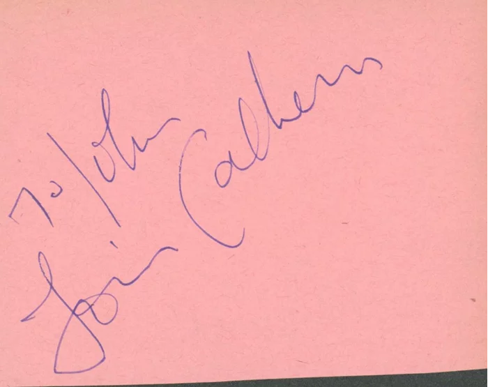 Louis Calhern autograph