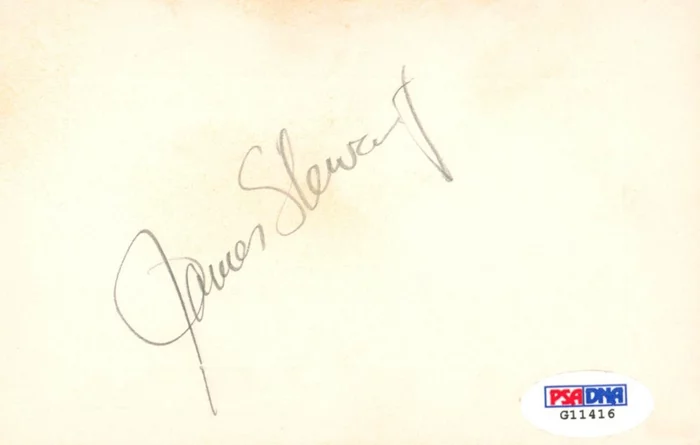 James Stewart autograph