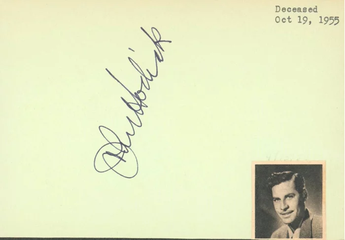 John Hodiak autograph