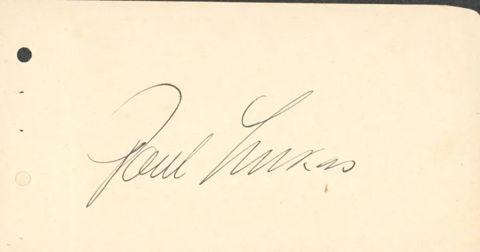 Paul Lukas autograph