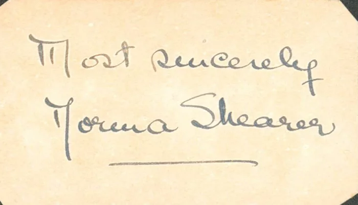 Norma Shearer autograph