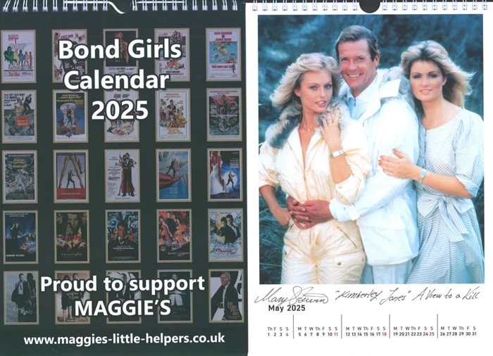 Bond Girls Calendar autograph