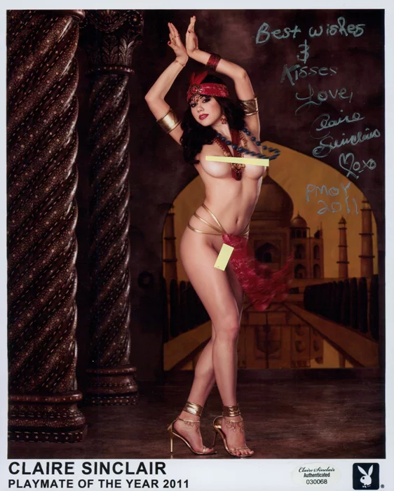 Claire Sinclair autograph