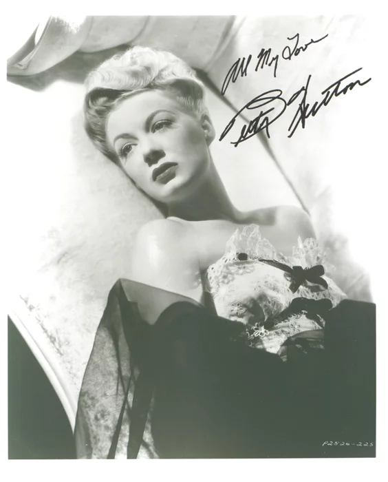 Betty Hutton autograph