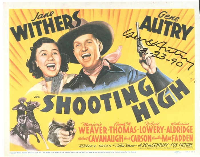 Gene Autry autograph