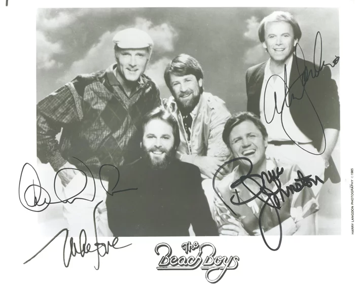 The Beach Boys autograph