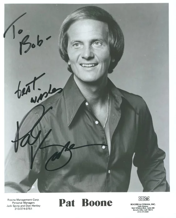 Pat Boone autograph