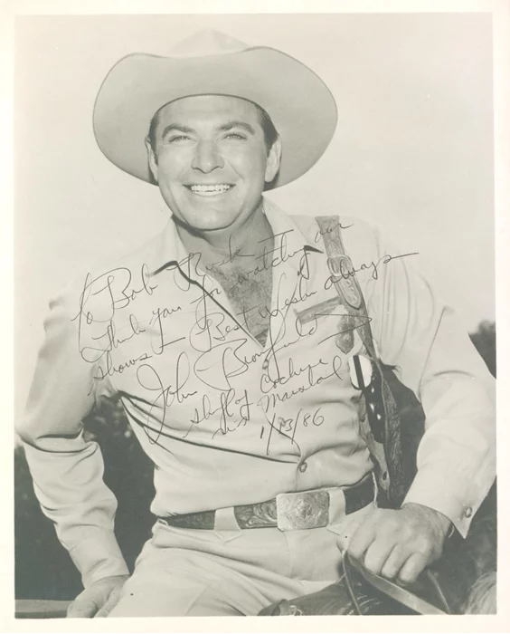 John Bromfield autograph