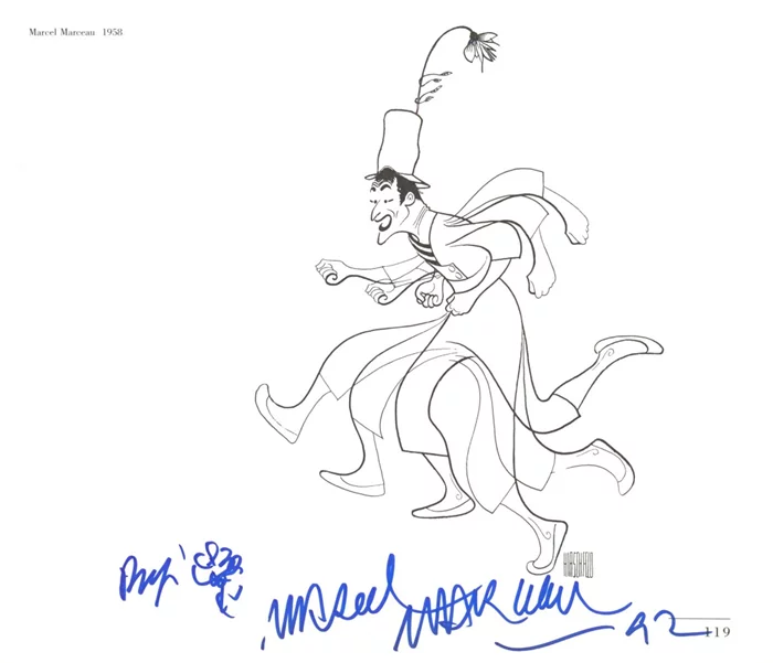 Marcel Marceau autograph