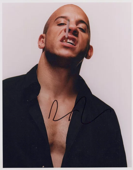 Vin Diesel autograph