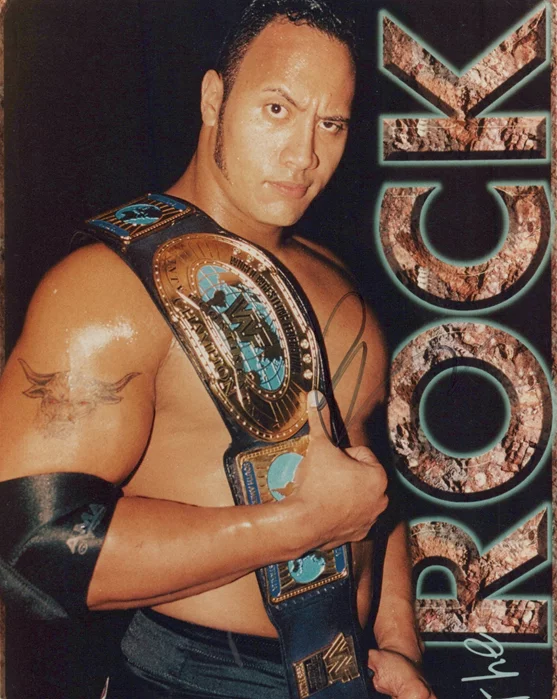 The Rock autograph