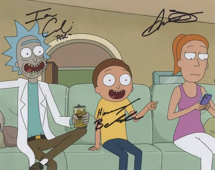 Rick and Morty autograph