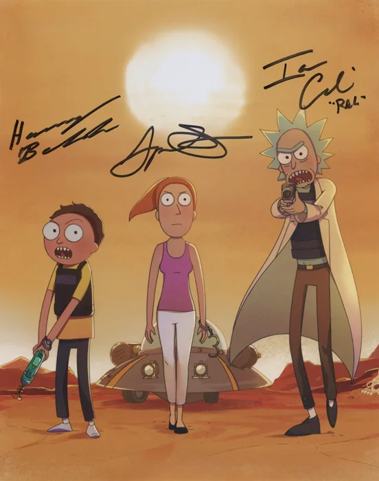 Rick and Morty autograph