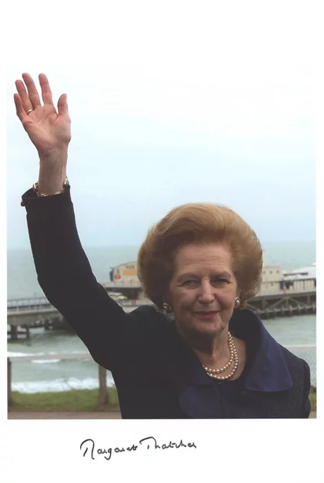 Margaret Thatcher autograph