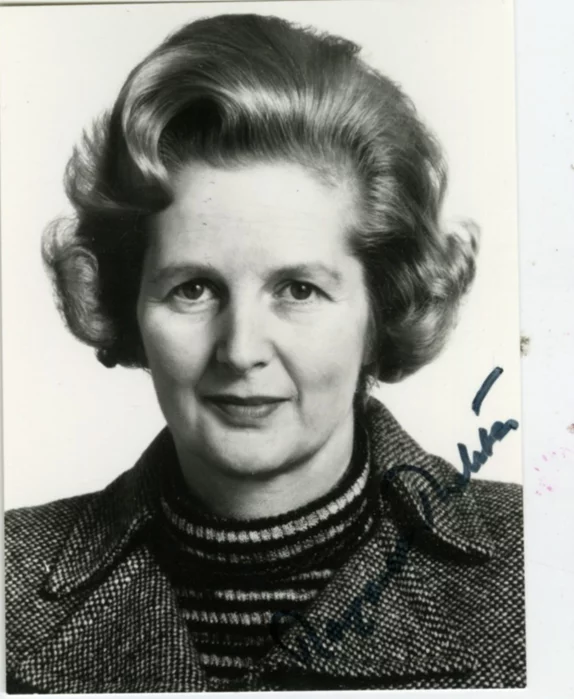 Margaret Thatcher autograph