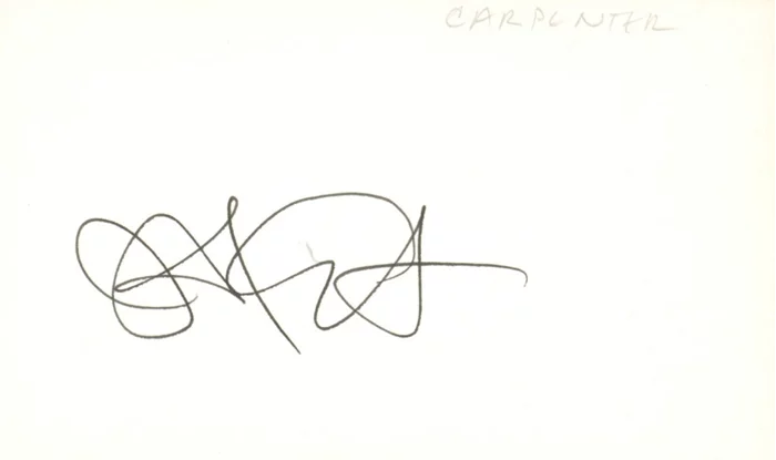 John Carpenter autograph