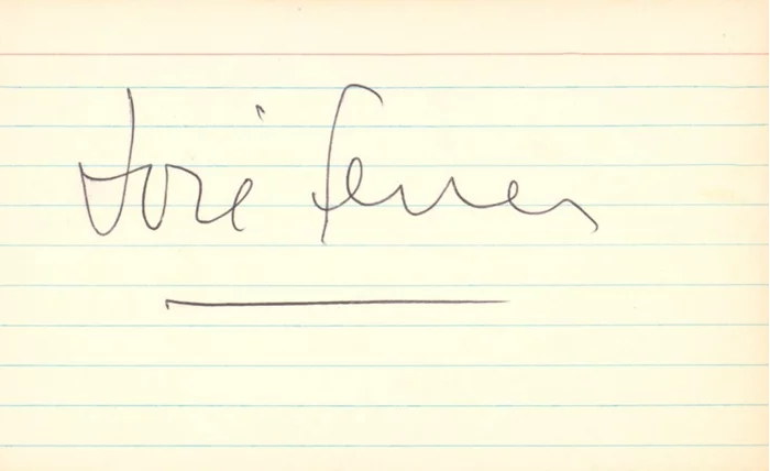 Jose Ferrer autograph