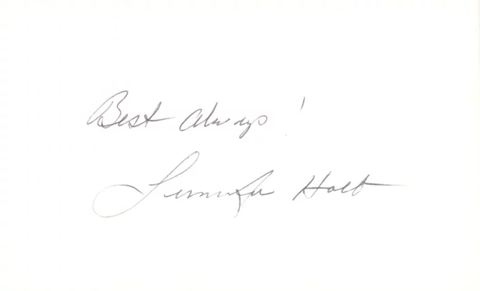 Jennifer Holt autograph