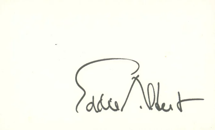 Eddie Albert autograph