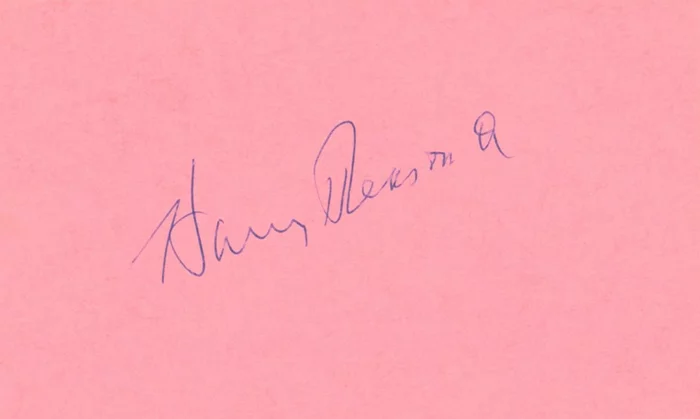 Harry Reasoner autograph