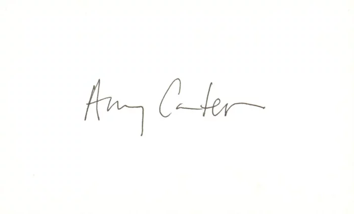 Amy Carter autograph