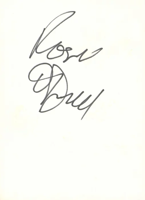 Rosie O'Donnell autograph