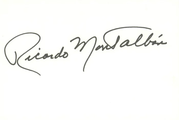 Ricardo Montalban autograph