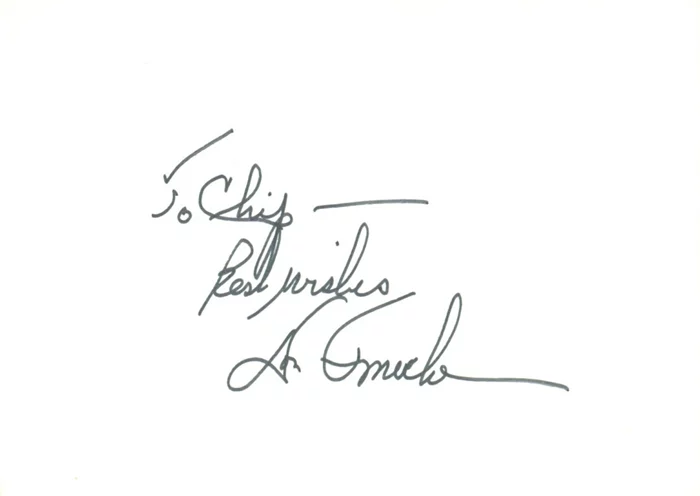 Don Ameche autograph