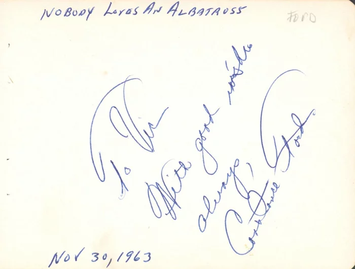 Constance Ford autograph