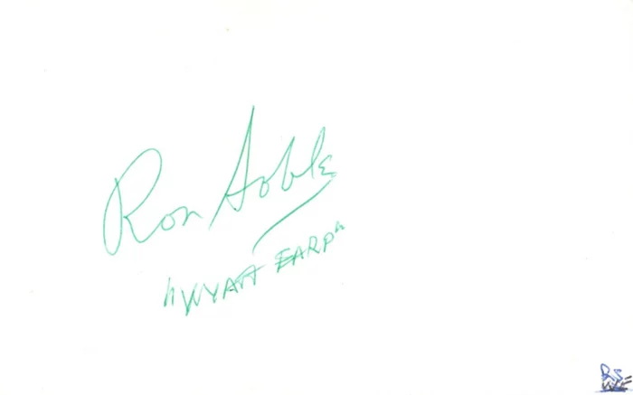 Ron Soble autograph