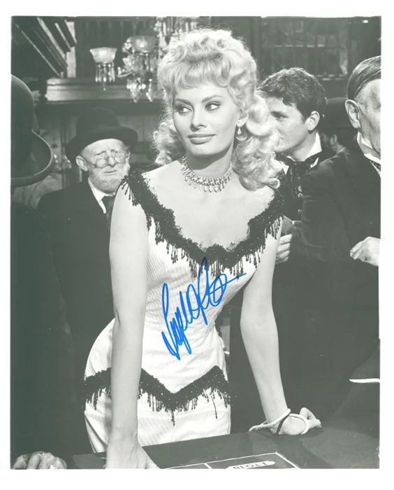 Sophia Loren autograph