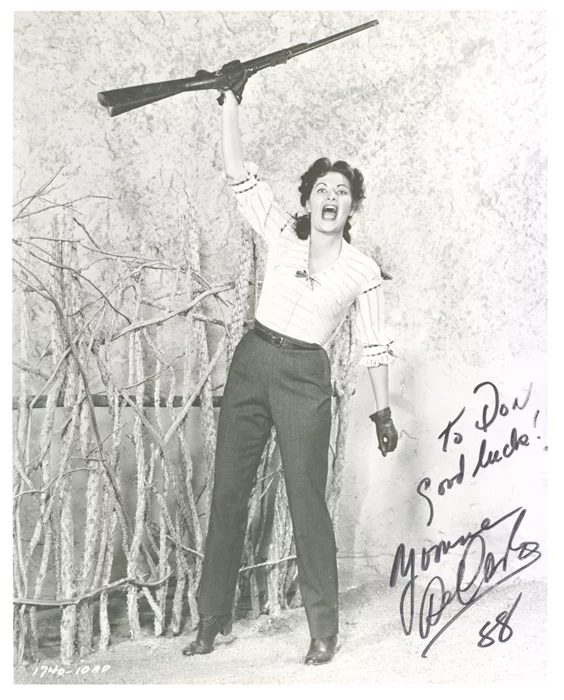 Yvonne DeCarlo autograph