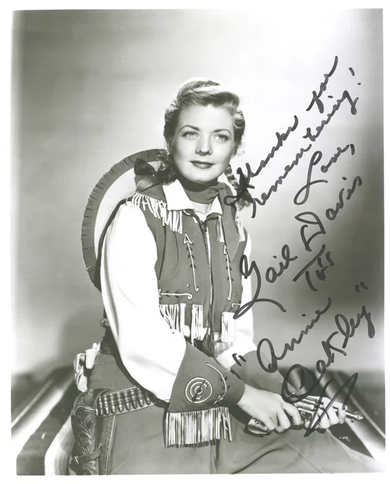 Gail Davis autograph