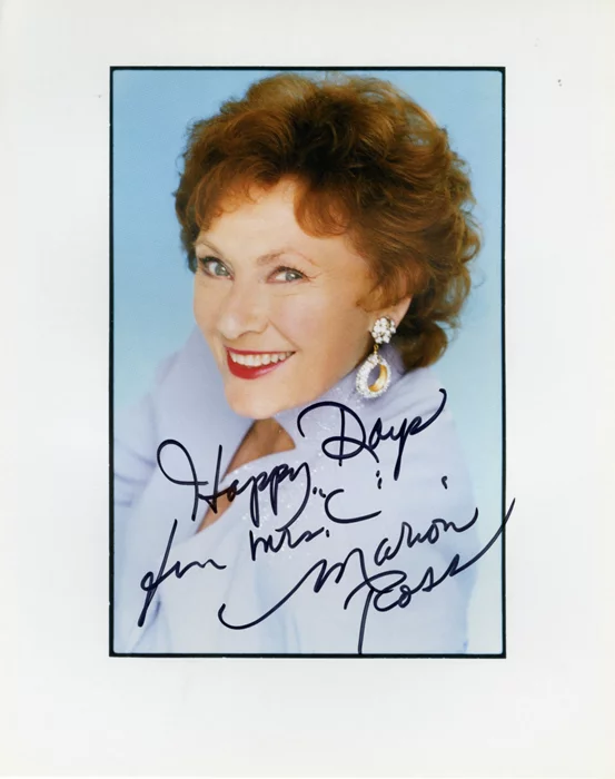 Marion Ross autograph