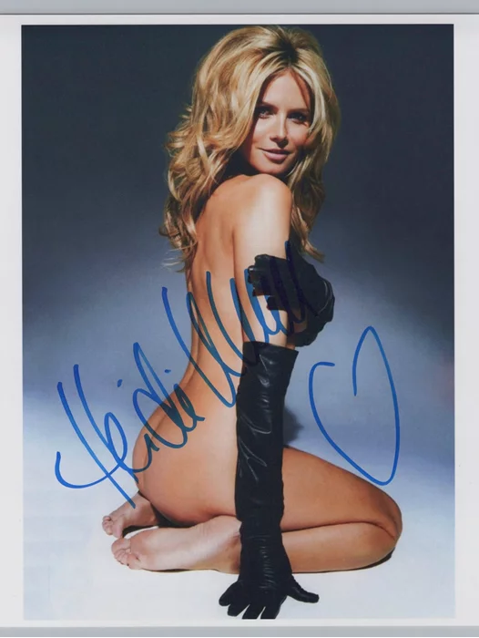 Heidi Klum autograph