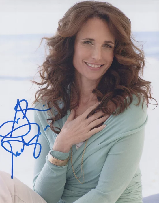Andie MacDowell autograph