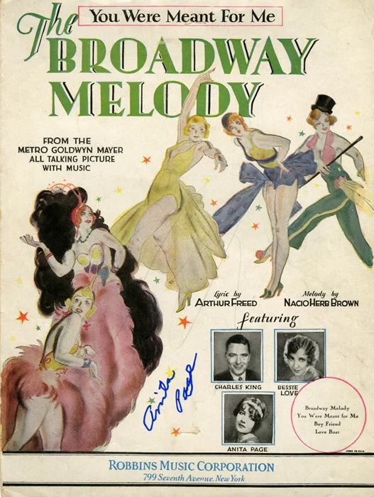 Anita Page autograph