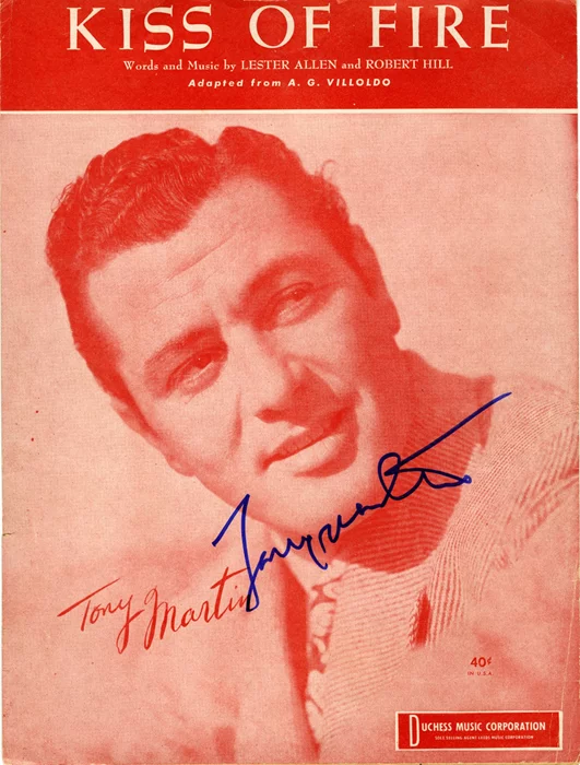 Tony Martin autograph