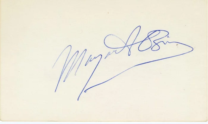 Margaret O'Brien autograph