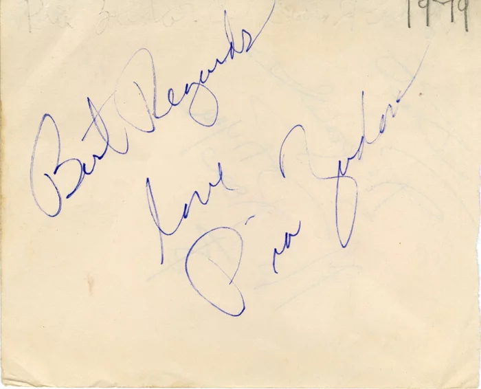 Pia Zadora autograph