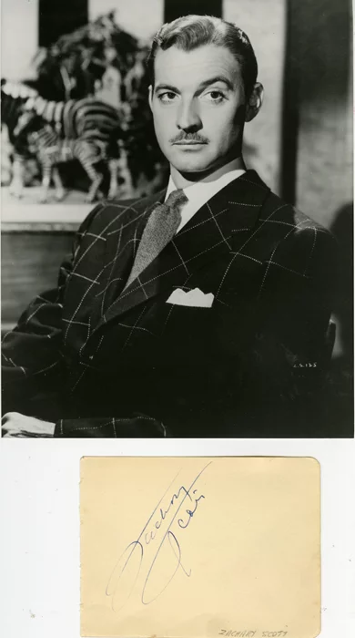 Zachary Scott autograph