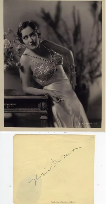 Gloria Swanson autograph