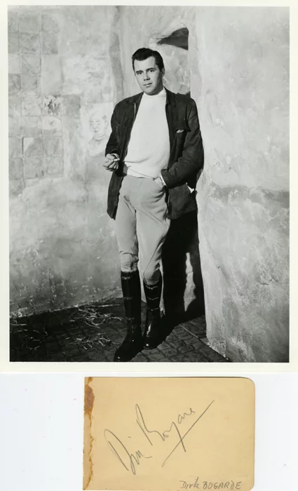 Dirk Bogarde autograph