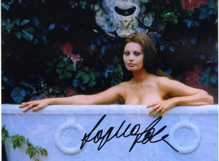 Sophia Loren autograph
