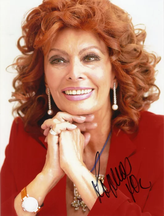 Sophia Loren autograph