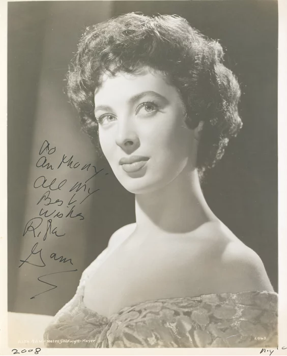 Rita Gam autograph