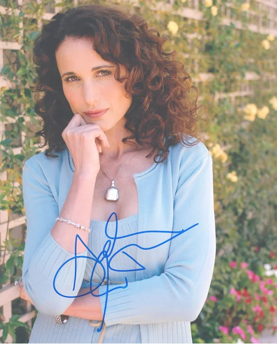Andie MacDowell autograph