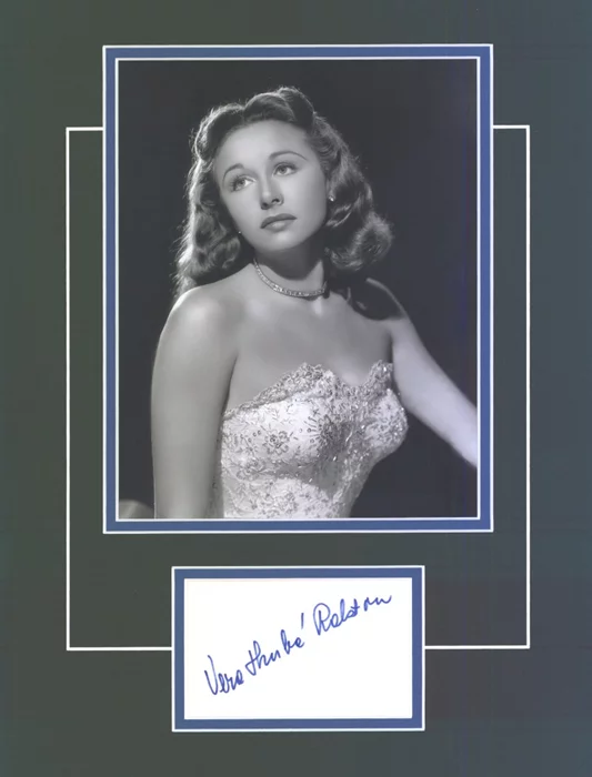 Vera Ralston autograph