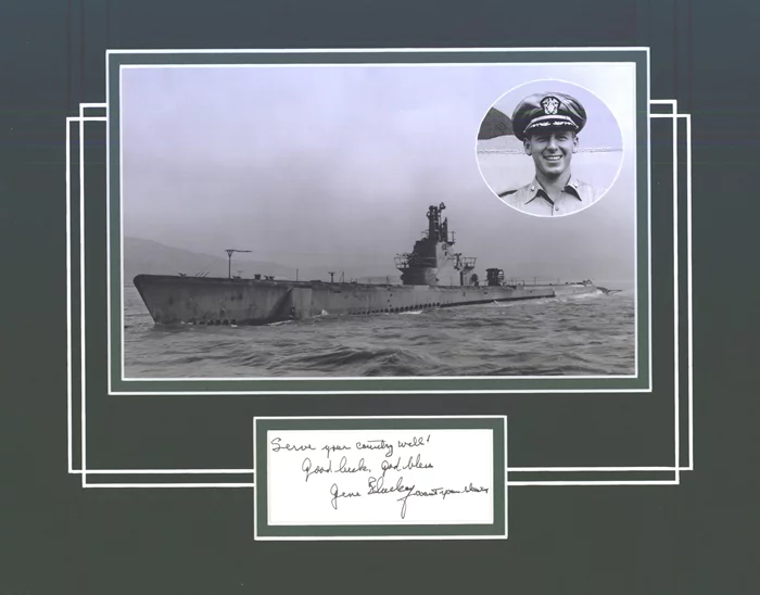 Eugene B. Fluckey autograph